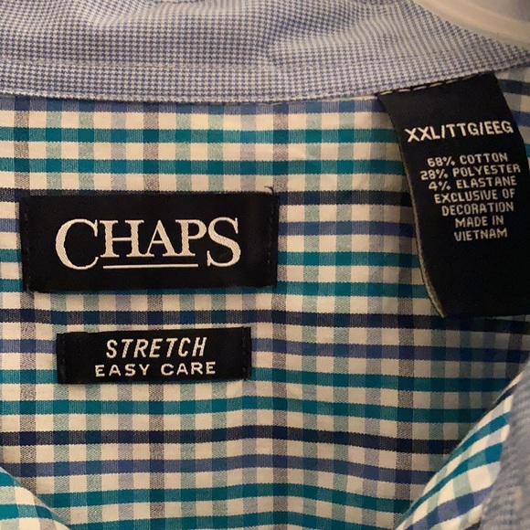 XXL Chaps Plaid Button Down - Picture 4 of 6